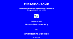 Desktop Screenshot of energie-chronik.de