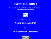Tablet Screenshot of energie-chronik.de
